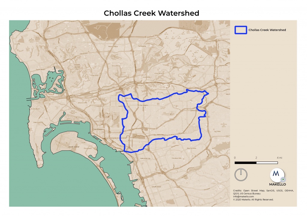 Chollas Creek Watershed Locator Map – Makello Blog